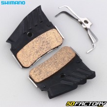 Sintered metal bike brake pads with Shimano fins N04C