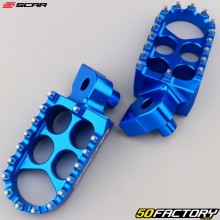 Repose pieds Yamaha YZ 85 (depuis 2002), 125, 250 (depuis 1997)... Scar Standard bleus