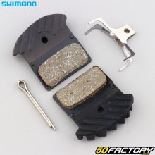 Pastilhas de freio de resina de bicicleta com aletas Shimano J05A