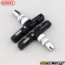 Elvedes 60mm Asymmetrical V-Brake Bicycle Brake Pads (with threads)