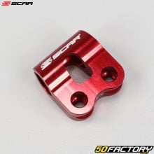 Suporte da mangueira do freio dianteiro Honda CR, CRF, Yamaha YZ, YZF 125, 250, 450 Scar vermelho