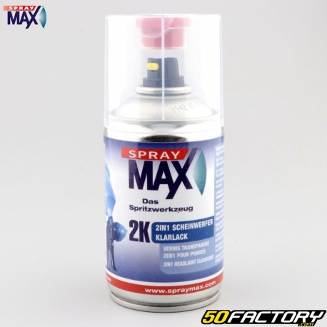 Vernice trasparente di qualità professionale 2K con indurente Spray Max per fari... 92ml