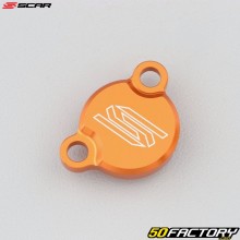 Couvercle de maître cylindre de frein arrière KTM SX 50 (depuis 2006), 65 (depuis 2004), 85 (depuis 2003)... Scar orange
