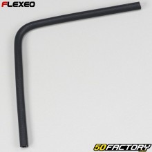 Elbow rubber hose 90° Ø6 mm Flexeo black