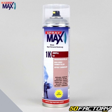 Apprêt unifill garnissant qualité professionnelle 1K Spray Max gris moyen S4 V22 500ml