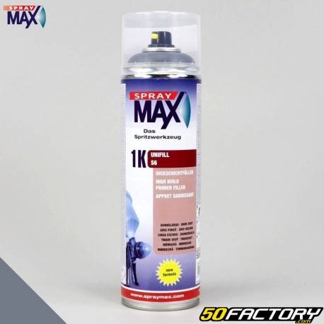 Spray Max primer unifill de qualidade profissional cinza escuro 1 K 6 22ml