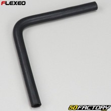 Elbow rubber hose 90° Ø14 mm Flexeo black