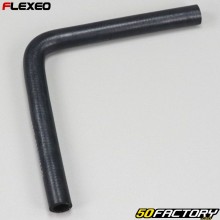 Elbow rubber hose 90° Ø15 mm Flexeo black