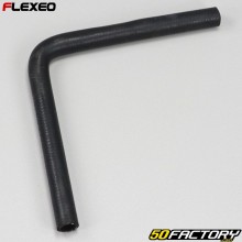 Tubo in gomma a gomito 90° Ø13 mm Flexeo nero