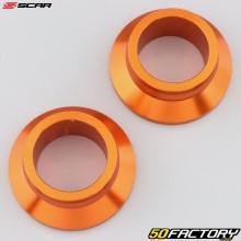 Espaçadores da roda traseira KTM SX 125, 150, 250 (2013 - 2022)... Scar laranjas