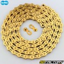 10-speed 114-link KMC 10EL bicycle chain gold