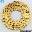 10-speed 114-link KMC 10EL bicycle chain gold