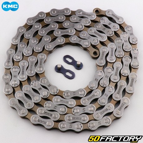 KMC Z7 links silver and bronze 114 speed 7 bicycle chain