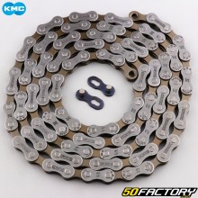 Bicycle chain 7 speed 114 links KMC Z7 silver and bronze