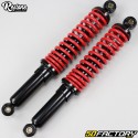 360mm adjustable rear shock absorbers Peugeot 103, MBK 51 and Motobecane Restone black and red