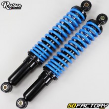 Adjustable rear shocks 340 mm Peugeot 103, MBK 51 and Motobécane Restone black and blue