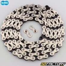 11-speed 118-link KMC 11 bicycle chain silver and black