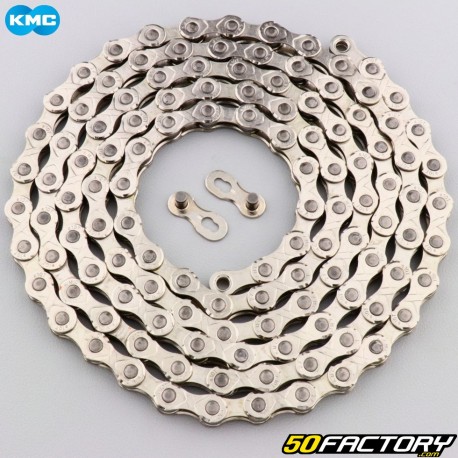 10 Speed ​​122 Link KMC 10 E-Bike Bicycle Chain Silver