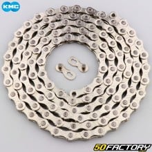 E-Bike Bicycle Chain 10 Speed ​​122 KMC 10 Links Silver