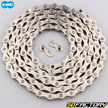 tEEZErshop Catena per bicicletta a 10 scomparti, 1/2 x 11/128 pollici, in  acciaio inox resistente, con 116 maglie compatibile con Shimano SRAM KMC  Connex per bici da corsa e mountain bike 