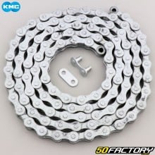 Bicycle chain 1 speed 112 links KMC S1 gray