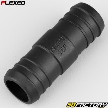 Raccordo tubo diritto Ø25 mm Flexeo nero