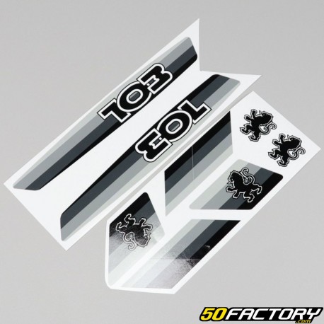 Stickers Peugeot 103 gray (board)