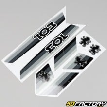 Stickers Peugeot 103 gris (planche)