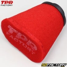 Straight air filter Ø46 to 62 mm TPR Factory red