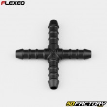 Hose connection in X Ø6 mm Flexeo black