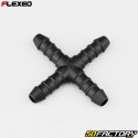 X-shaped hose connector Ã˜8 mm Flexeo black