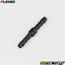 Raccordo tubo diritto Ø5 mm Flexeo nero