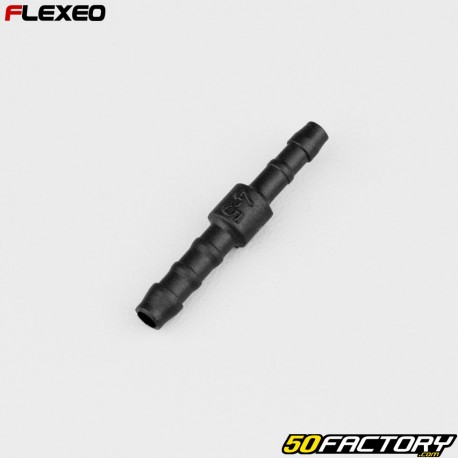 Straight hose connector Ã˜5-4 mm Flexeo black