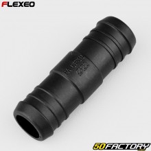 Raccordo tubo diritto Ø22 mm Flexeo nero