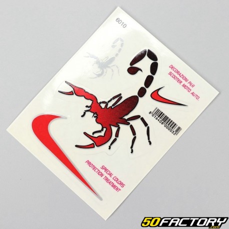 Stickers Scorpions 12x9.5 cm (planche)