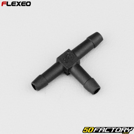 Racor T-flexeo Ø3 mm negro