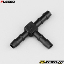 Conector de manguera en T Ø4 mm Flexeo negro