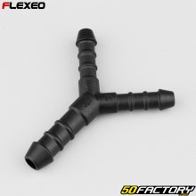 Conector de manguera en forma de Y Ø6-6-8 mm Flexeo negro