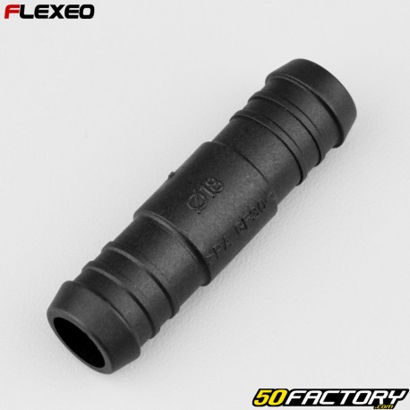 Raccord de durites droit Ø18 mm Flexeo noir