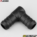 Ã˜18 mm Flexeo L-shaped hose connector black