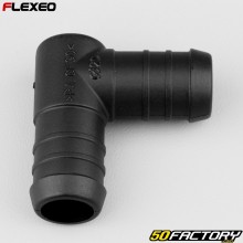 L-shaped hose connection Ø20 mm Flexeo black