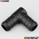 Ã˜20 mm Flexeo L-shaped hose connector black