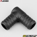 Ø25 mm Flexeo L-förmiger Schlauchverbinder schwarz
