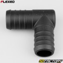 Ø25 mm Flexeo L-förmiger Schlauchverbinder schwarz