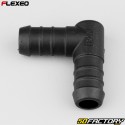 Ã˜16 mm Flexeo L-shaped hose connector black