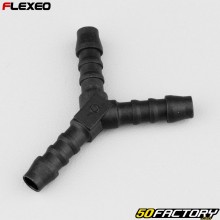 Y-shaped hose connector Ø6 mm Flexeo black