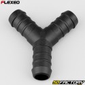 Black Flexeo Ã˜16 mm Y-hose connector