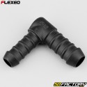 L-förmiger Schlauchverbinder Ø14-12 mm Flexeo schwarz
