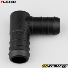 Raccordo tubo flessibile a forma di L Ø20-18 mm Flexeo nero