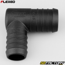 Conexión de manguera en forma de L Ø32-28 mm Flexeo negro